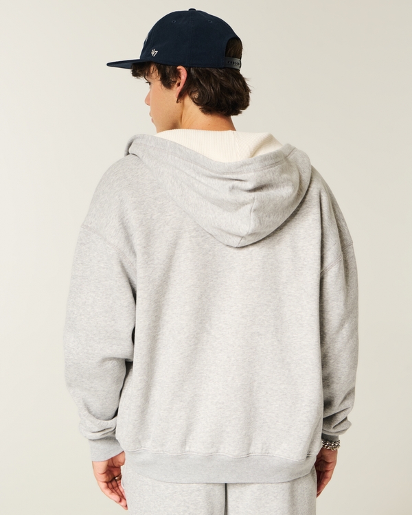 Утепленное худи флис Hollister
