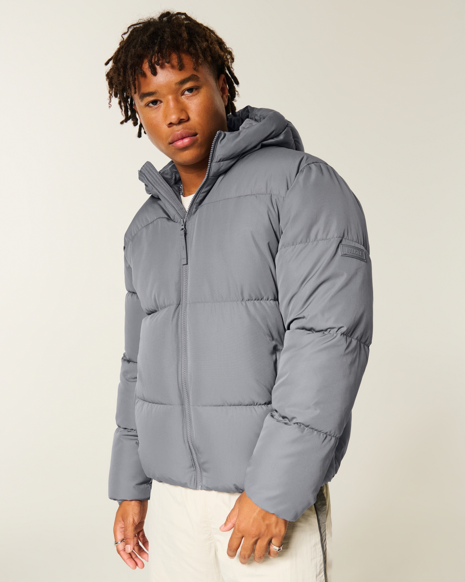 Утепленная куртка на шерпе HOLLISTER