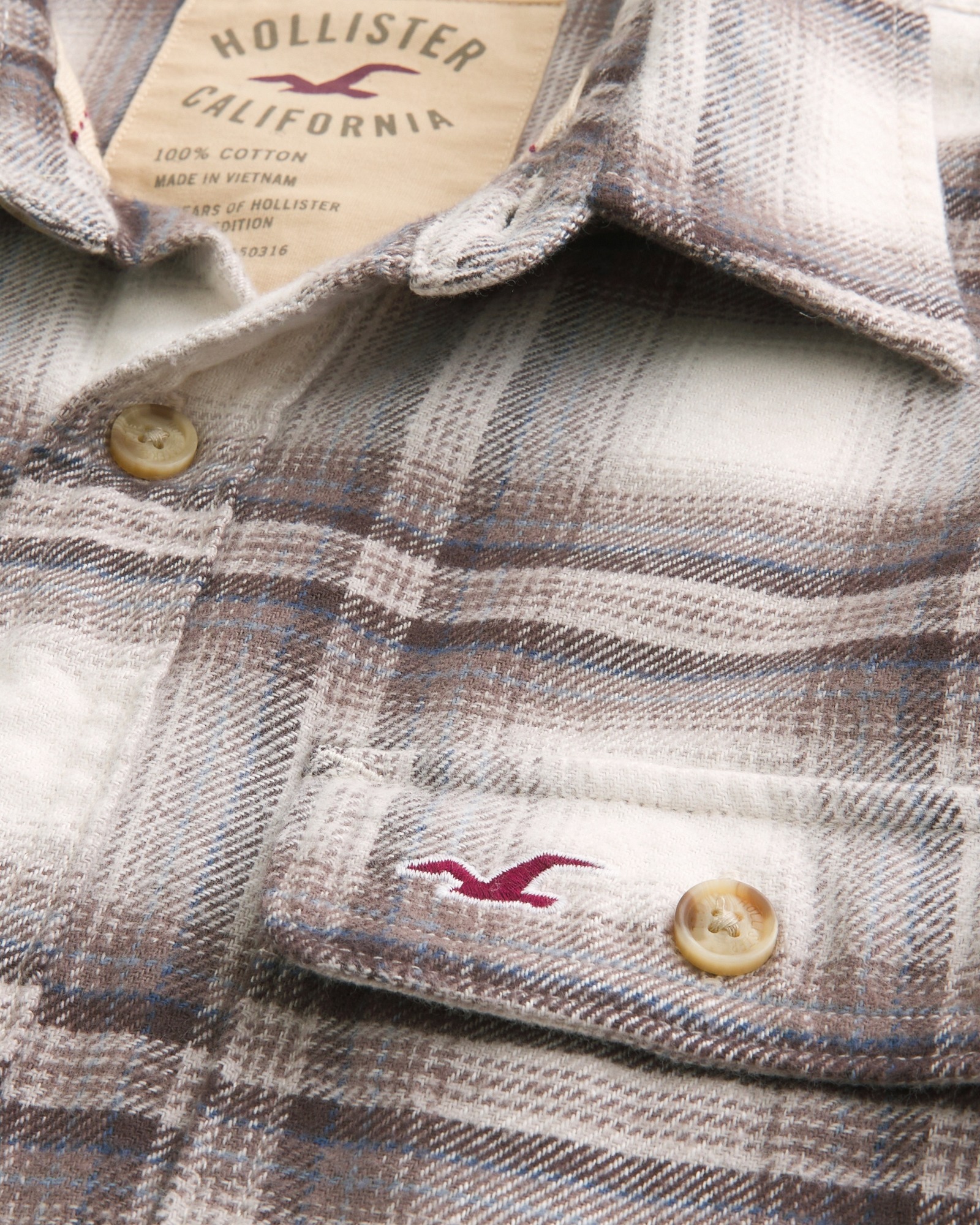 Рубашка фланелевая Hollister